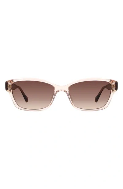 Kate Spade New York Ayla 53mm Gradient Rectangular Sunglasses