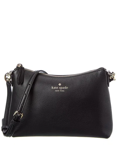 Kate Spade New York Bailey Textured Leather Crossbody In Black