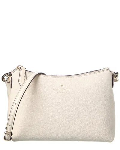 Kate Spade New York Bailey Textured Leather Crossbody In White