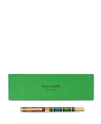 Kate Spade New York Ballpoint Pen In Grand Plaid Duo