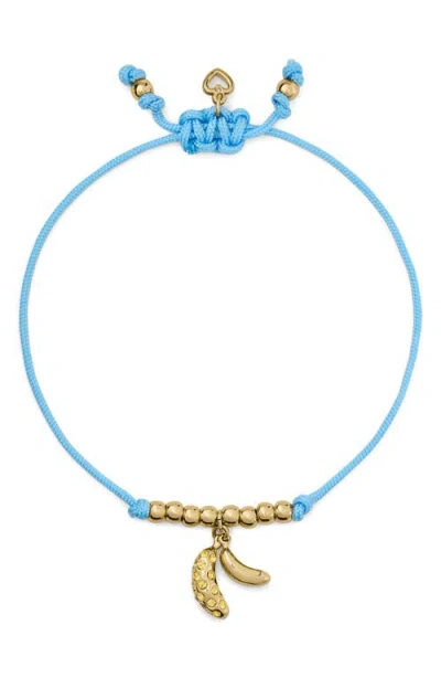 Kate Spade Gold-tone Summer Daze Banana Cord Bracelet In Multi