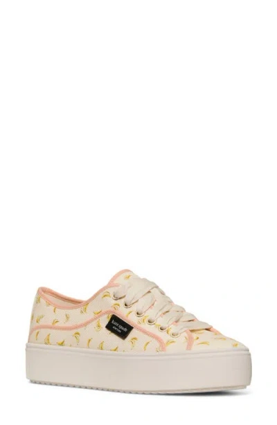 Kate Spade New York Banana Platform Sneaker In Neutral