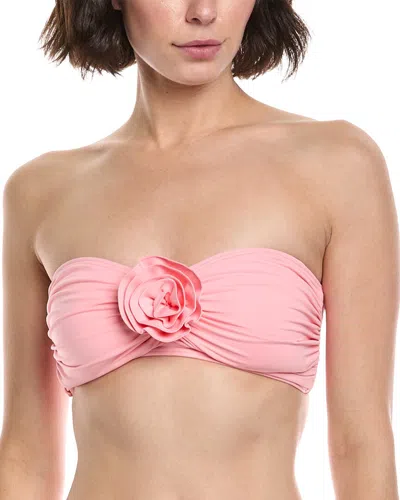 Kate Spade New York Bandeau Bra Bikini Top In Pink