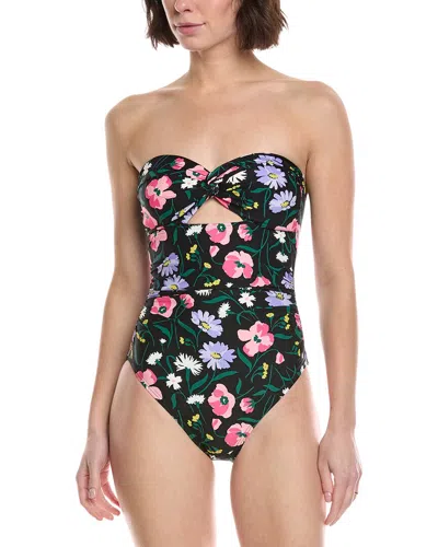 Kate Spade New York Bandeau One-piece In Black