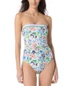 Kate Spade New York Bandeau One Piece Swimsuit In Multi