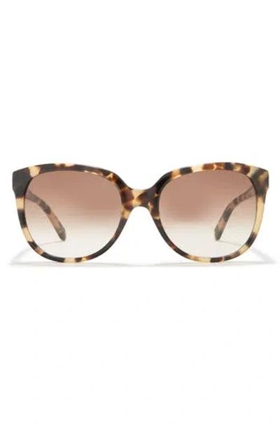 Kate Spade New York 'bayleigh' 55mm Sunglasses In Havana Honey/brown Fuschia Ms