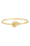 Kate Spade New York Beachside Mixed Stone Shell Bangle Bracelet In Gold