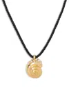 Kate Spade New York Beachside Imitation Pearl & Cubic Zirconia Shell Braided Cord Pendant Necklace,