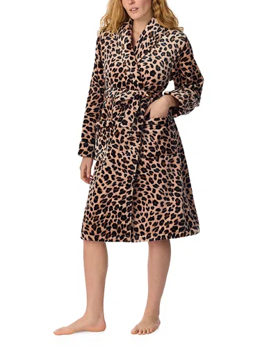 Kate Spade New York Belted Chenille Bathrobe In Animal Print