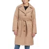 Kate Spade New York Belted Quilted Coat In Camel