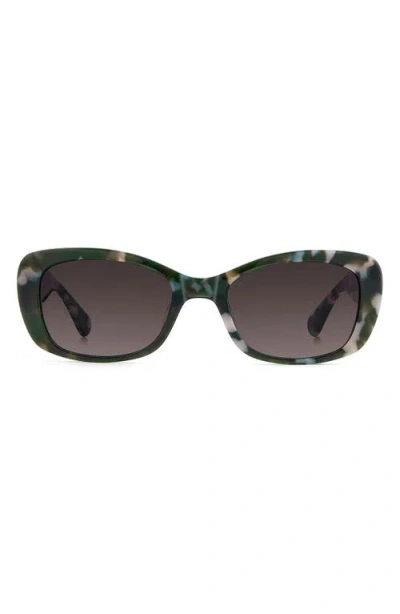 Kate Spade New York Beryl 53mm Gradient Rectangular Sunglasses