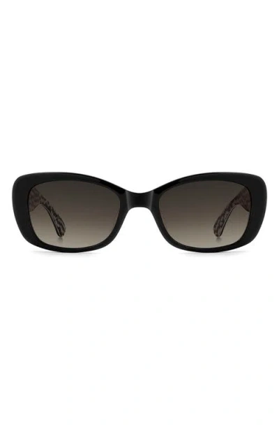 Kate Spade New York Beryl 53mm Gradient Rectangular Sunglasses