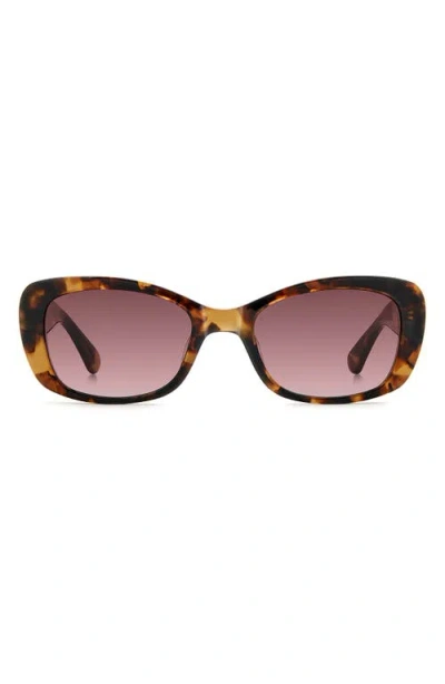 Kate Spade New York Beryl 53mm Gradient Rectangular Sunglasses