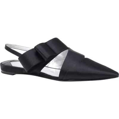 Kate Spade New York Bianca Pointed Toe Slingback Flat In Black