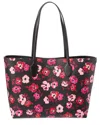 Kate Spade New York Bleecker Fall Poppies Printed Pvc Large Tote In Multi