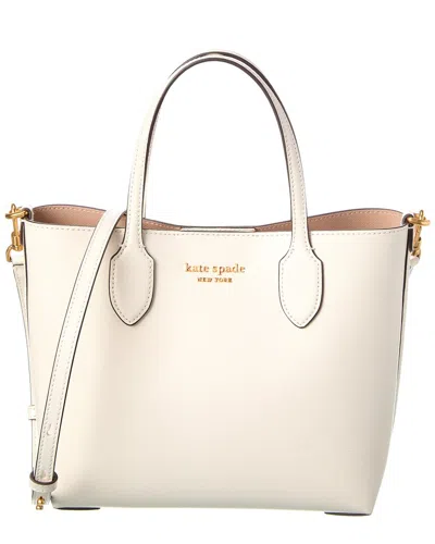 Kate Spade New York Bleecker Saffiano Leather Medium Crossbody Tote In White