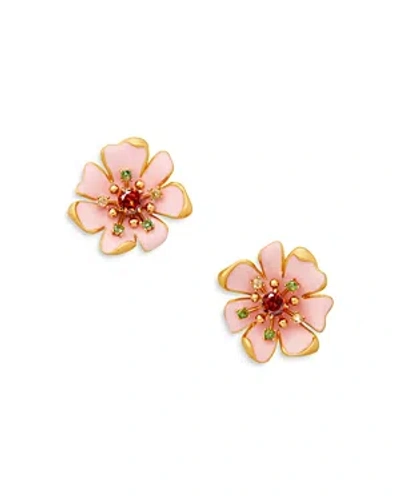 Kate Spade New York Bloom In Colour Flower Statement Stud Earrings In Pink/multi
