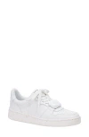 Kate Spade Bolt Gem Leather Flatform Sneakers In White