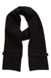 Kate Spade New York Bow Accent Scarf In Black
