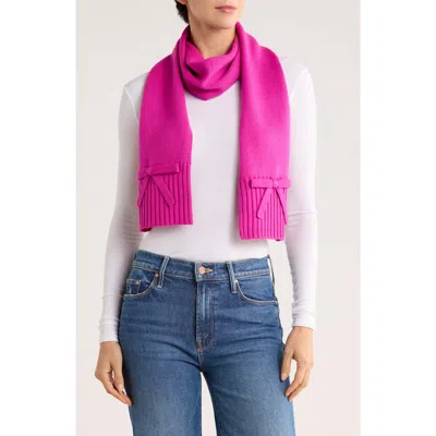 Kate Spade New York Bow Accent Scarf In Pink