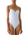 Kate Spade New York Bow Back One Piece Swimsuit In White
