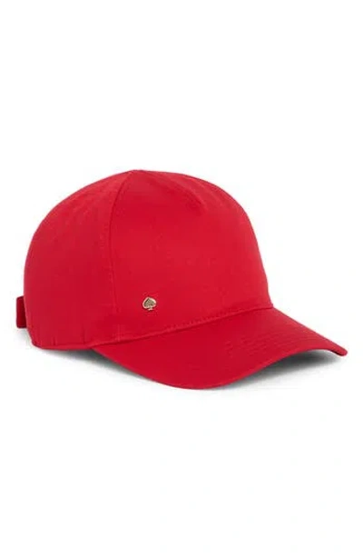 Kate Spade New York Bow Baseball Cap In Red