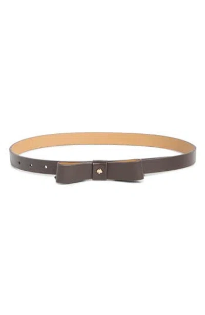 Kate Spade New York Bow Belt With Spade In Black