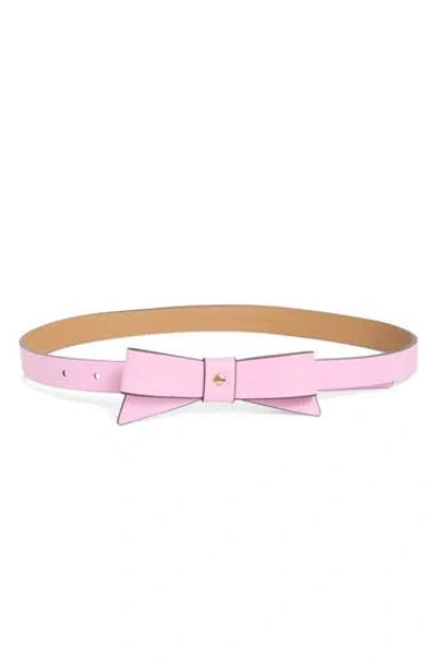 Kate Spade New York Bow Belt With Spade In Pink