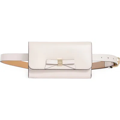 Kate Spade New York Bow Leather Belt Bag In White