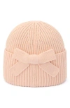 Kate Spade New York Bow Rib Beanie In Pink
