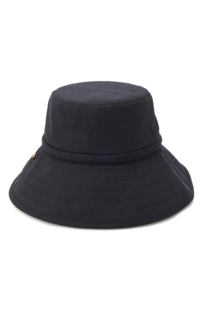 Kate Spade New York Bow Ties Long Brim Bucket Hat In Blue