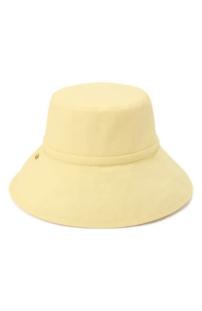 Kate Spade New York Bow Ties Long Brim Bucket Hat In Yellow