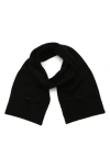 Kate Spade New York Bow Trim Scarf In Black
