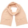 Kate Spade New York Bow Trim Scarf In Pink