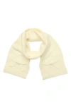 Kate Spade New York Bow Trim Scarf In White