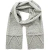 Kate Spade New York Bow Wool Scarf In Gray