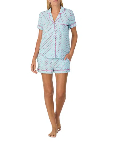 Kate Spade New York Boxer Shorts Pajama Set In Blue
