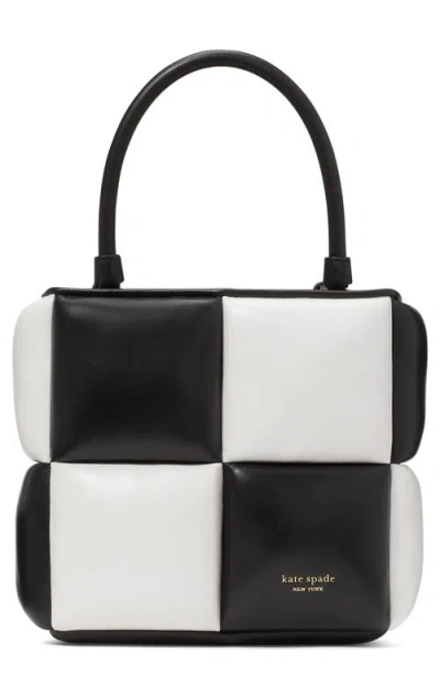 Kate Spade New York Boxxy Colorblock Quilted Leather Tote In Black ...