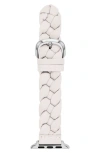 Kate Spade New York Braided Leather Strap For Apple Watch, 38-42mm In White