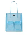 Kate Spade Breezy Medium Mesh Tote Bag In Blue