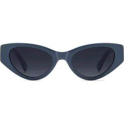 Kate Spade New York Bria 52mm Cat Eye Sunglasses In Blue