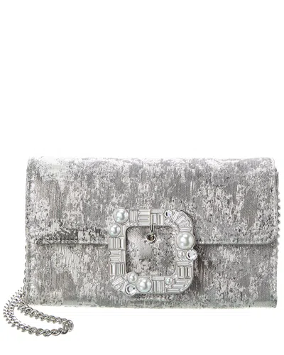 Kate Spade New York Bridal Leather Crossbody Clutch In Gray