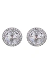Kate Spade New York Bright Ideas Pavé Halo Cz Stud Earrings In Clear/silver