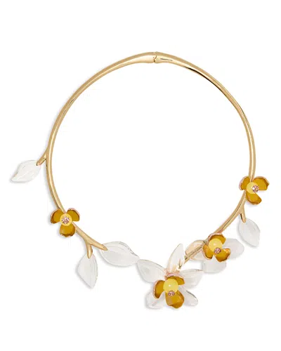 KATE SPADE KATE SPADE NEW YORK BRIGHT ORCHID STATEMENT COLLAR NECKLACE, 6.5