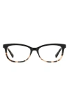 Kate Spade New York Bronwen 52mm Rectangular Optical Glasses In Black