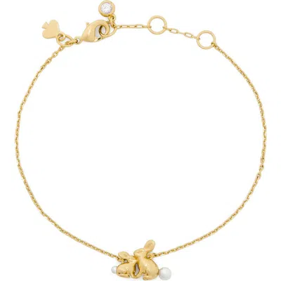 Kate Spade New York Bunny Bracelet In Gold