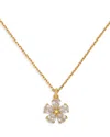 Shop Kate Spade New York Bursting Blooms Pendant Necklace, 16 In Gold