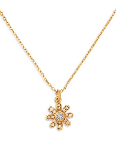 Kate Spade New York Bursting Blooms Pendant Necklace, 16 In Gold