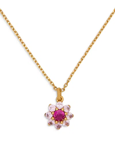 Kate Spade Bursting Blooms Pendant In Pink/gold