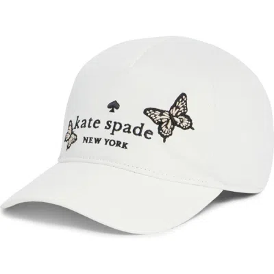 Kate Spade New York Butterfly Sky Baseball Cap In White